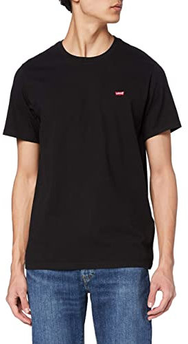 Levi's Ss Original Housemark Tee Camiseta, Stonewashed Black, L para Hombre