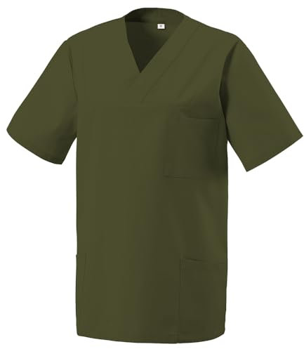 EXNER Medizinischer Schlupf-Kasack, OP-Kasack, Unisex, für Krankenpflege, Altenpflege, Farbe LightGreen, Größe 4XL