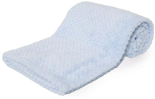 Soft Touch Baby Blanket for Newborn, Supersoft Waffle Blankets for Newborn Baby Boys and Girl Blanket. Car Seat, Pram, Cots 0-2 Years. 75 x 100cm
