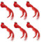 Banziaju Kardinal Weihnachtsschmuck, 6pcs Weihnachtsschmuck Rote Vögel Kardinal Weihnachtsschmuck mit Clip -simulierten Kardinalvögeln mit Langen Federn Schwanz für Kränze, Weihnachtsbaumdekorationen