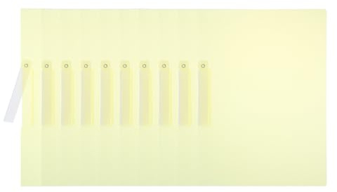 PATIKIL Protège-dossiers, 10 pièces couverture dossier en plastique transparent avec clip pivotant format A4, dossiers présentation professionnels pour l'organisation fichiers, jaune