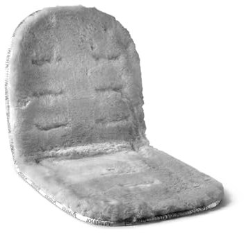 Fellhof Sitzeinlage Kinderwagen Neuseeland ECO | 100% Merino-Lammfell | Universal, atmungsaktiv & temperaturregulierend | Mit Gurtschlitzen & Baumwoll-Canvas, waschbar bei 30 °C | Mit Baumwoll-Windel