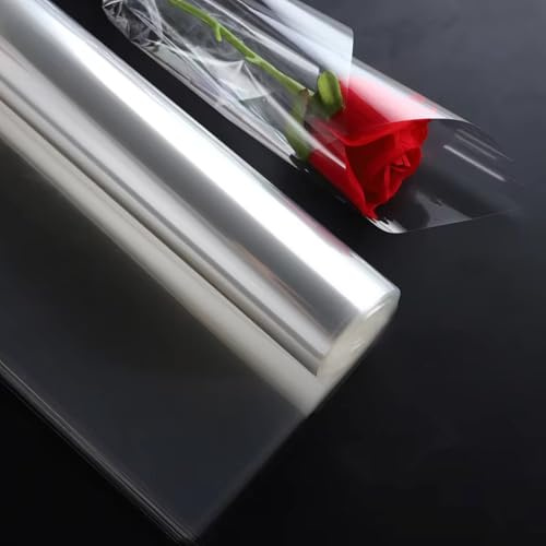 Clear Cellophane Wrap Roll – 300CM x 40CM | Heavy-Duty, Waterproof & Tear-Resistant | Food-Safe Cello Film for Christmas Hampers, Florist Bouquets, Gift Baskets & DIY Wrapping