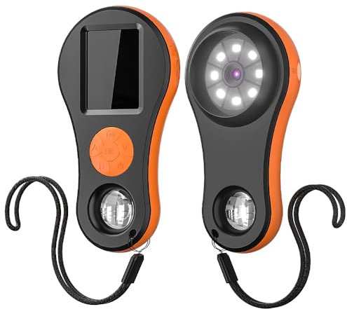 Handy-Mikroskop, 2,0 IPS-Bildschirm tragbares Taschenmikroskop, 8 LEDs USB-Anschluss an PC, Kompatibel mit Mac OS und Windows,Mini-Mikroskop draussen-Schwarz(Bildungsgeschenk)