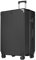 yonsly® Koffer Suitcase XL Schwarz, Trolley Reisekoffer, Rollkoffer Handgepäck mit 4 Rollen 360°, ABS Hartschalen, Sicherheitsschloss, Weicher Gummigriff, 210D-Futter