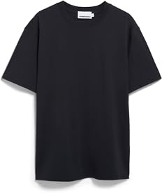 ARMEDANGELS Herren T-Shirt aus Bio-Baumwolle MAARKOS MID Weight Relaxed Fit Black M