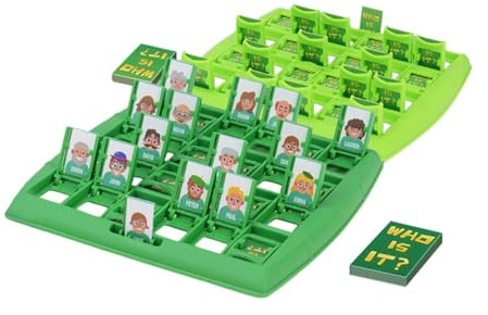 FytStycale Set di 2 Carte Gioco di Indovinelli E Ragionamento, Gioco da Tavolo Interattivo con Personaggi, Detective, Giocattolo Educativo Logico per Genitori E, Verde
