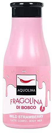 Aquolina Body Milk Wild Strawberries, Delicate and Enveloping for Velvety Skin - 250 ml
