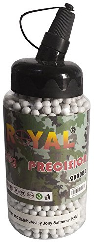 Area Shopping 2000 pellets pour l'air Airsoft Doux 6mm 0,20 g de précision de Haute qualité Royale BB