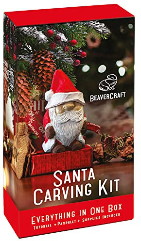 BeaverCraft DIY06 - Kit de tallado de madera para principiantes - Juego de herramientas de talla de madera, manualidades para adultos, kits de carpintería para niños y adolescentes