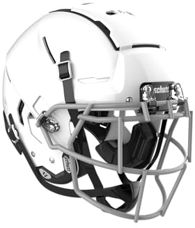 Schutt Youth F7 LX1 Football Helmet, EGOP NB VC Facemask Attached, Large, White