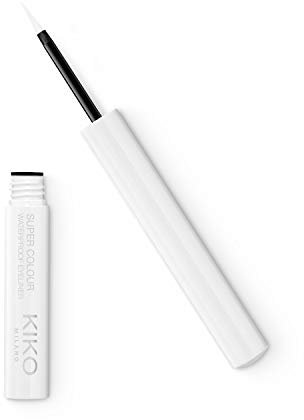 KIKO Milano Super Colour Waterproof Eyeliner 01 | Eyeliner Liquido Colorato Ultra Scrivente Resistente All'Acqua