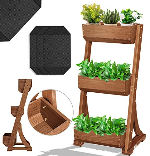 KESSER® Fioriera Verticale Premium - Cassetta per i Fiori - vasi per Fiori e Piante - fioriera per Letti di Verdura ed Erbe aromatiche - orto Verticale - Giardino Verticale