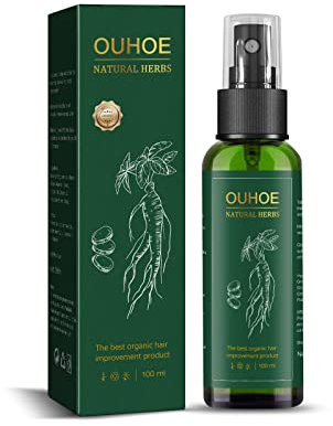 100ml Serum per Capelli, Serum anticaduta, Spray Per Crescita dei Capelli, Spray per Il Cuoio capelluto per la Perdita dei Capelli Contiene Ginseng, Aiuta A Prevenire La Perdita Di Capelli