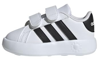 adidas Unisex bebé Grand Court 2.0 Shoes Kids, Cloud White/Core Black/Cloud White, 25 EU