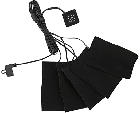Tappetino Riscaldante USB, Vestiti Elettrici USB Cinque Cuscinetti Riscaldanti Elemento Riscaldante Strumento Scalda Temperatura Regolabile, Per Riscaldamento Cuccia Per Animali Domestici