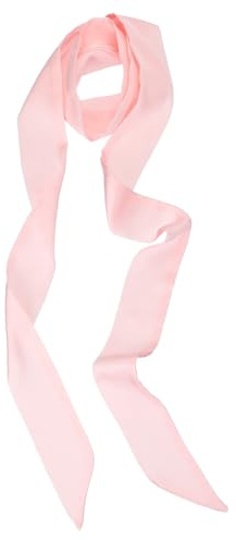 PATIKIL Écharpe Ruban Élégante, Écharpe Skinny de Couleur Unie Pure Longue Foulard en Soie Cravate de Cou Ceintures Bandeaux Foulards pour Cheveux Ruban pour Femmes, Rose Clair