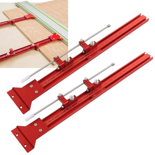 Sustvita Parallel Guide Rail System Aluminiumlegierung kreisförmiger Sägezubehör 90 -Grad -Guide Schiene Set für Präzisionsschnitte