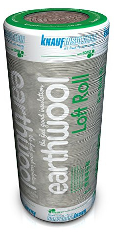 Knauf Earthwool Loft Insulation 100 Millimetre x 13.89 Square Metre Per Roll Pack of 4 Rolls