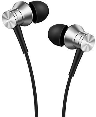 1MORE Piston Fit In-Ear Earphones Auriculares Duraderos de Moda con Aislamiento de Ruido, Sonido Puro, Control del Teléfono con Micrófono para Teléfonos Inteligentes / PC / Tableta,Silver