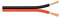 Goobay 15089 Lautsprecherkabel 2x0,5mm² Kupfer Litze / Boxenkabel Audio Kabel Meterware / Speaker Cable Kupferkabel Rot Schwarz / Subwoofer Kabel 10m