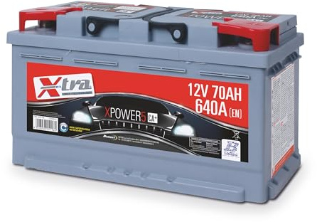 Bottari 55116 Batteri 12V 70 Ah X-tra 640A, Höger Positiv Pikétröja, 277x175x190mm, Standardterminaler