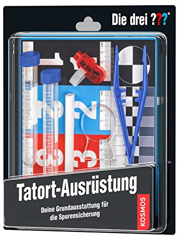 Die drei ??? Tatort-Ausrüstung von KOSMOS, Detektivspielzeug, Detektiv Ausrüstung, Detektiv Set, Mitbringsel Kindergeburtstag, Geschenk für Kinder ab 8 - 12 Jahre