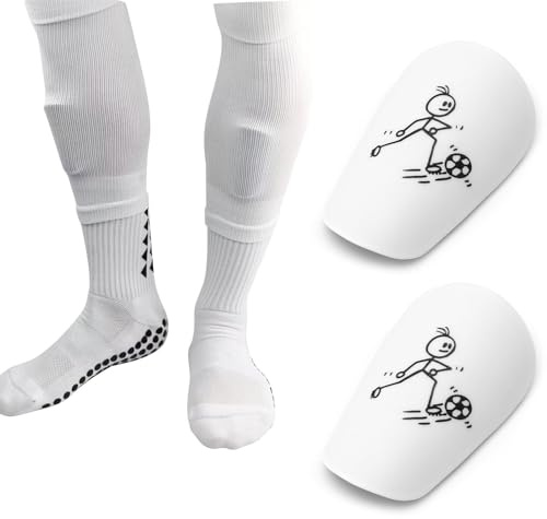 Juego de 2 Mini Protectores de fútbol Tibias para niños, Equipo de protección para fútbol (S)