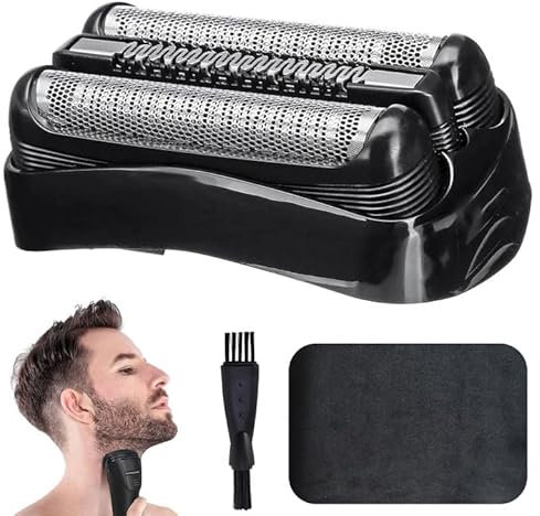 21B Scherkopf Kompatibel Mit Braun Series 3, Elektrorasierer Ersatzscherteil Kompatibel Braun S3, Ersatzkopf für Rasierer Für Rasierer 21B Wird Mit Reinigungsbürste Und Reinigungstuch Geliefert