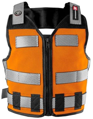 Diamondback Hi-Viz 701 Blaze Orange Tool Vest - Safety Tool Vest for Carpenters, Roofers & Electricians (X-Large/XX-Large)