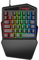 ELLENNE - Teclado de juego de una sola mano retroiluminado 35 teclas RGB LED mecánico tablet PC Windows Smartphone
