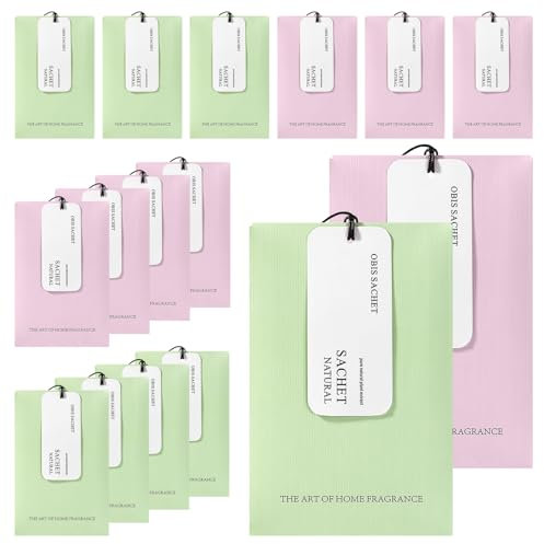 16 doftpåsar garderob innehåller 8 lavendelpåsar och 8 freesiapåsar, skåp doft för lådor, skåp, bilar, rumsdoft, eliminering av lukt