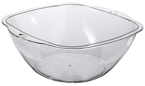 ABOOFAN Bassine de Lavage Plastique Transparent Épaissi Bassin Visage pour Salon et Usage Domestique Résistant et Pratique Surface Lisse Sécurisée