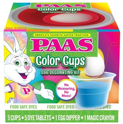 PAAS Color Cups Egg Decorating Kit - America's Favorite Easter Tradition
