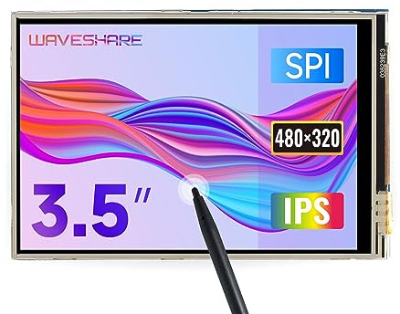 Waveshare LCD Display Module 3.5inch 320 * 480 TFT Resistive Touch Screen Panel SPI Interface for Rapsberry Pi Model B/B+/2B/3B/3B+