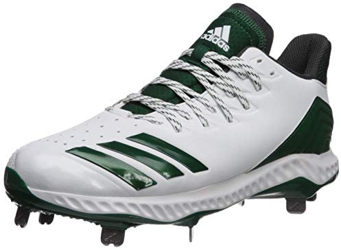 adidas Herren Icon Bounce Baseball Cleats, Weiá (Weiß/Dunkelgrün/Carbon), 50 EU