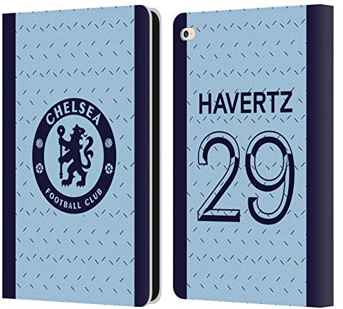 Head Case Designs Offiziell Zugelassen Chelsea Football Club Kai Havertz 2020/21 Spieler Away Kit Gruppe 1 Leder Brieftaschen Handyhülle Hülle Huelle kompatibel mit Apple iPad Air 2 (2014)