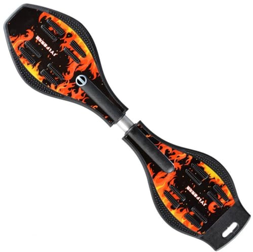 XUDREZ Caster Board Skateboard, Compact and Lightweight Caster Board Deluxe Junior Caster Board in Amazing 8 Color with Illuminating Wheels and 360 Degree Casters for More Excitement and Fun (D)