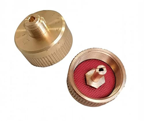 ZaTeChS Propan Butan Brenner Adapter Verbindungsstück | 7/16 Zoll Außengewinde, Adapter Gasschlauch für Camping, Gasgrillgeräte