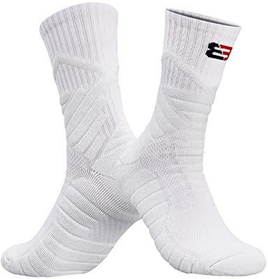 Kripyery 1 Paar Skisocken Ergonomie Elastische Frottee Stoff Thermosocken, Sportsocken Sportsocken Sportsocken Kaltwettersocken Thermo Mid Tube Warme Socken für Snowboarden, Schnee, Laufen,