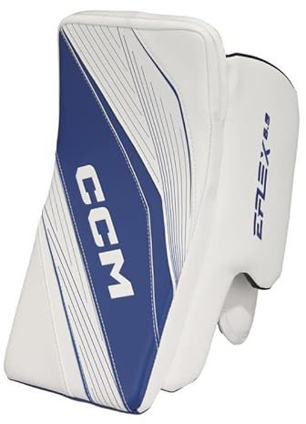 CCM EFLEX 6.9 - Blocco per portiere di hockey su ghiaccio, intermediati (bianco, regolare)