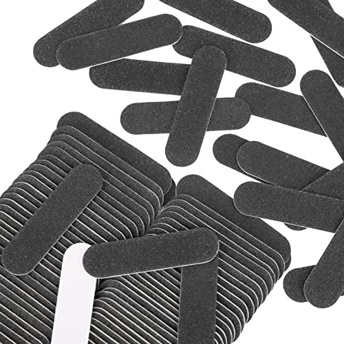 JSRQT 100 limas para uñas 180/240 mini esmeril bordes de lima de uñas profesionales doble cara Nail Files para uso doméstico y salón lima para uñas gel herramientas de manicura (negro)
