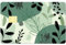 CREATCABIN Blatt Karten Skin Aufkleber Kartenhülle Wasserfest Grün Bank Transport Schlüssel Debit Kreditkarten Skin Aufkleber Schutz Personalisierung Kartenaufkleber Keine Für Kartendekor 186x137mm