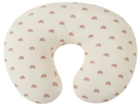 BOGEEL Cuscino per allattamento al seno morbido e traspirante cuscino elasticizzato fodera protettiva per allattamento al seno