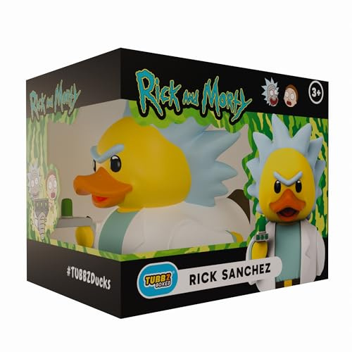 TUBBZ Boxed Edition: Rick & Morty - Rick Sanchez Cosplaying Rubber Duck Vinyl Figure – Official Collectible for Fans of Rick and Morty