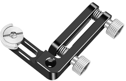Serre-câble en aluminium pour câble d'appareil photo de 4 à 8 mm - Fixation robuste - Fonctionne avec des cages filetées de 6,35 mm - Serre-câble pour cage d'appareil photo