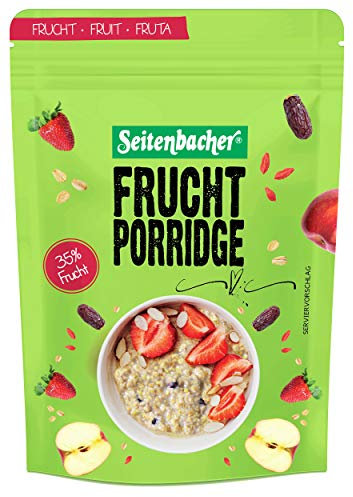 Seitenbacher Porridge Frucht - Dein warmes Frühstück mit 35% Früchten I weizenfrei I ohne zugesetzten Zucker I 2er Pack (2 x 500 g)