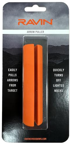 Ravin R141 Lighted Nock Extinguisher & Arrow Puller - Comfortable Grip Design for Target Arrows and Lighted Nocks - Compact Orange Storage Tool