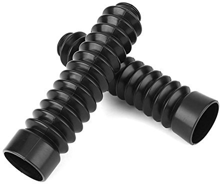 Motorrad Gummi Vordergabelabdeckung, 2x Universal Motorrad Fahrrad Gummi Vordergabelabdeckung Gamaschen Alligatoren Stiefel GLF