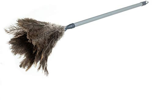 Caneta Avestruz Extra com Cabo PVC comprido extensível de 70 cm a 110 cm e cabide